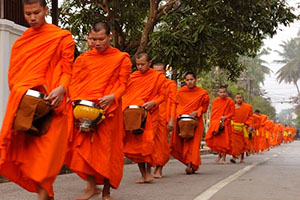 Alms Giving Ceremony